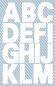 Preview: Weatherproof foil letters 25 mm white